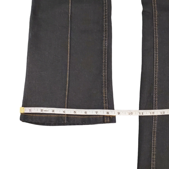 Marc New York Jeans Womens Size 2 Black Mid Rise Front Seam Flare Pants - Picture 9 of 12